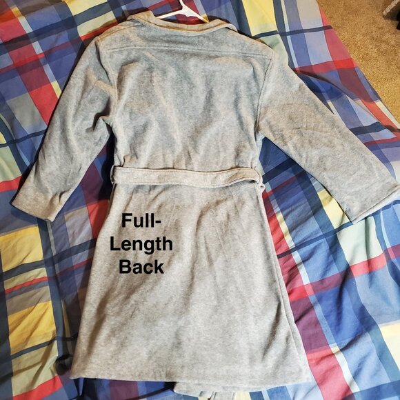 NWT Pluto Women’s Elena Gray Short Robe Sleepwear Winter Size US Medium, EU 40 - Picture 12 of 13